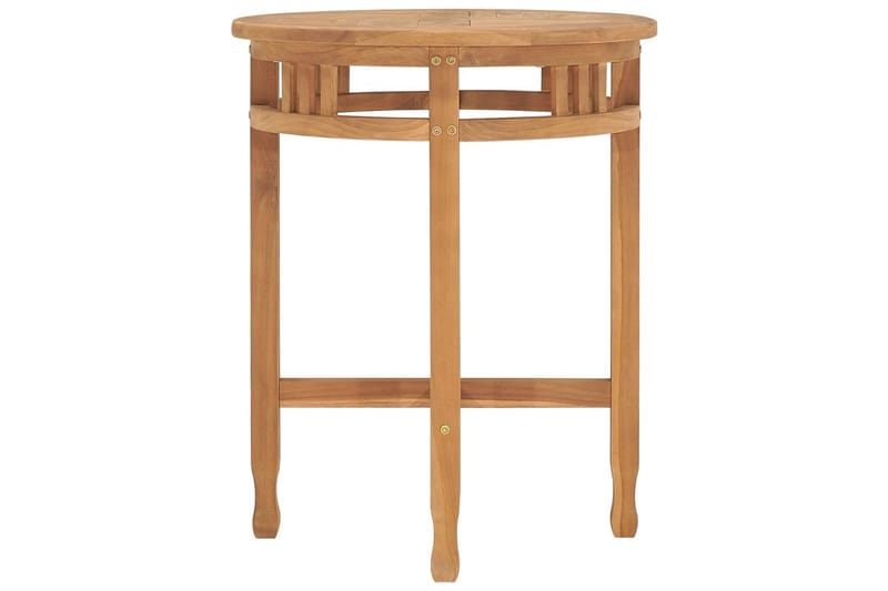 bistrobord Ø60x60 cm massivt teaktræ - Brun - Havemøbler - Havebord - Spisebord & havebord