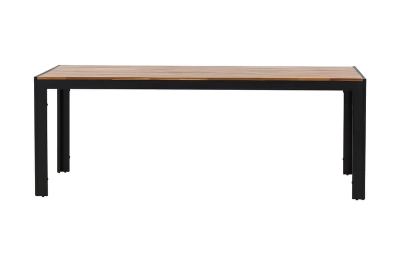 Bois Spisebord 200 cm Sort/Brun - Venture Home - Havemøbler - Havebord - Spisebord & havebord