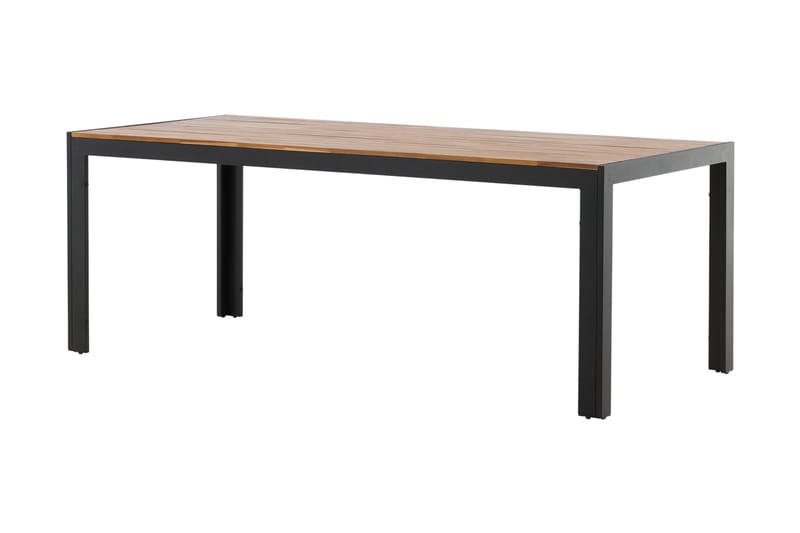 Bois Spisebord 200 cm Sort/Brun - Venture Home - Havemøbler - Havebord - Spisebord & havebord