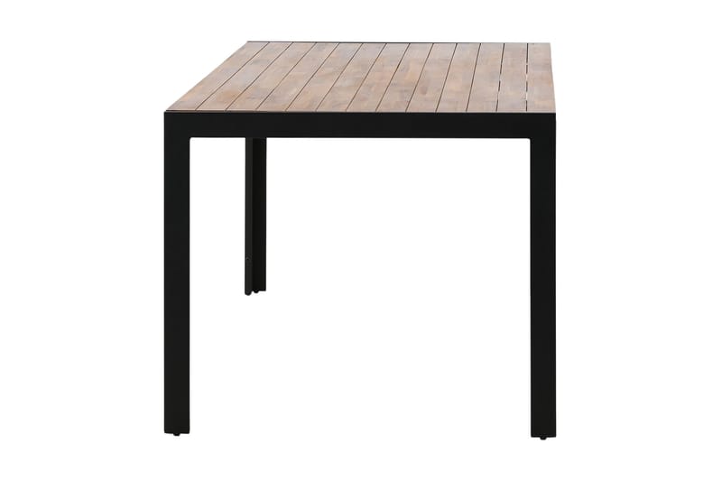 Bois Spisebord 200 cm Sort/Brun - Venture Home - Havemøbler - Havebord - Spisebord & havebord