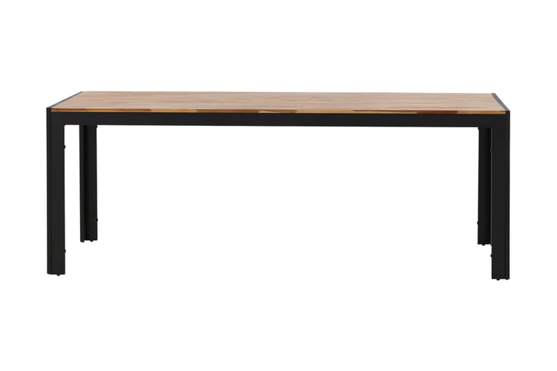 Bois Spisebord 200 cm Sort/Brun - Venture Home - Havemøbler - Havebord - Spisebord & havebord