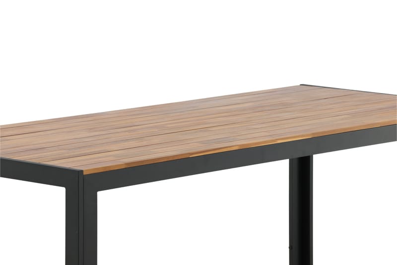 Bois Spisebord 200 cm Sort/Brun - Venture Home - Havemøbler - Havebord - Spisebord & havebord