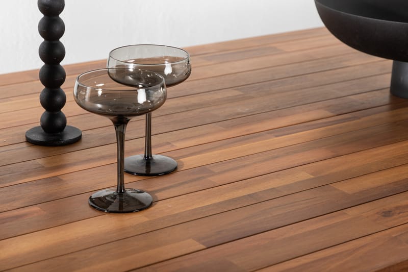 Bois Spisebord 200 cm Sort/Brun - Venture Home - Havemøbler - Havebord - Spisebord & havebord