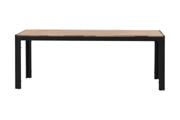 Bois Spisebord 200 cm Sort/Brun - Venture Home - Havemøbler - Havebord - Spisebord & havebord