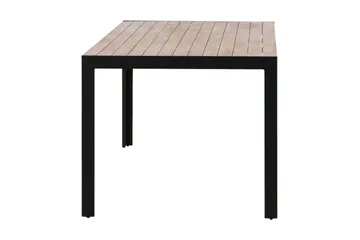 Bois Spisebord 200 cm Sort/Brun - Venture Home - Havemøbler - Havebord - Spisebord & havebord