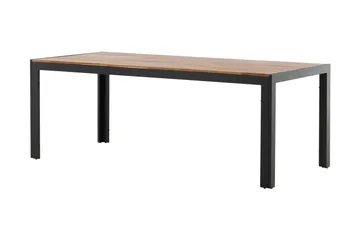 Bois Spisebord 200 cm Sort/Brun - Venture Home - Havemøbler - Havebord - Spisebord & havebord