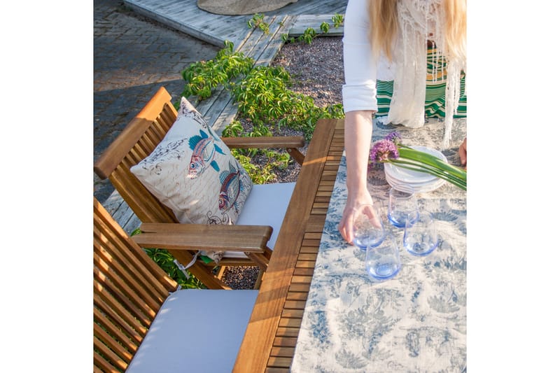Bord FINLAY 110x75xH72cm sammenfoldelig træ: Akacia - Havemøbler - Havebord - Spisebord & havebord