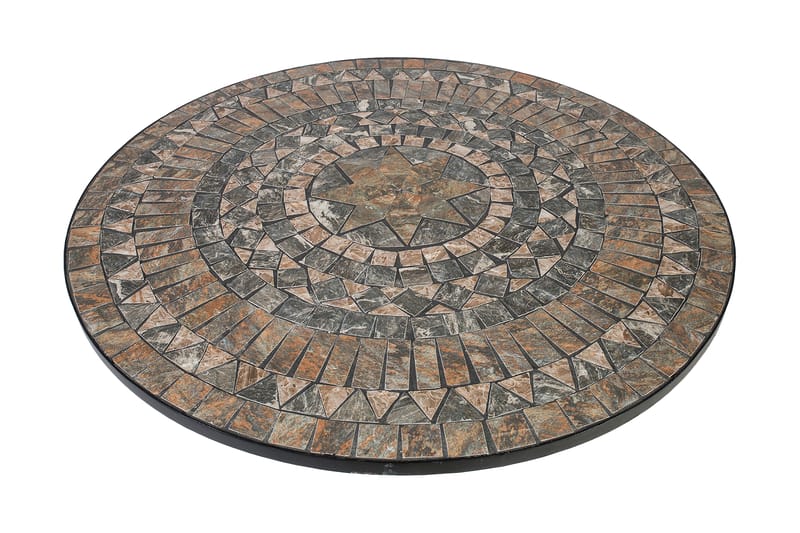 Bord MOSAIC D90xH70cm MOSAIC top: Mørkegrå/ brun - Havemøbler - Havebord - Spisebord & havebord
