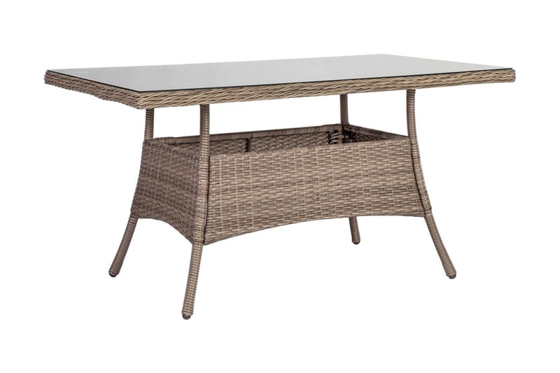 Bord TOSCANA 140x80xH73cm farve: grå beige - Havemøbler - Havebord - Spisebord & havebord