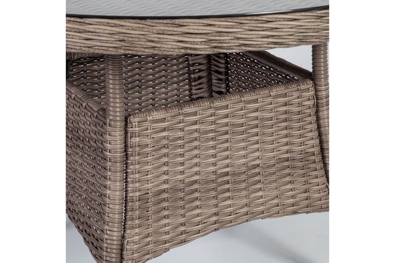 Bord TOSCANA D110xH73cm farve: grå beige - Havemøbler - Havebord - Spisebord & havebord