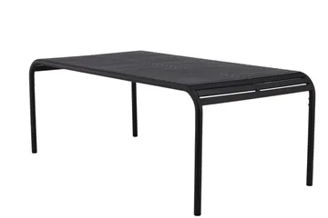 Borneo Spisebord 200 cm - Sort - Havemøbler - Havebord - Spisebord & havebord