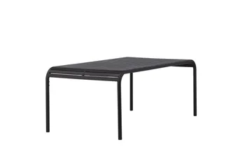 Borneo Spisebord 200 cm - Sort - Havemøbler - Havebord - Spisebord & havebord