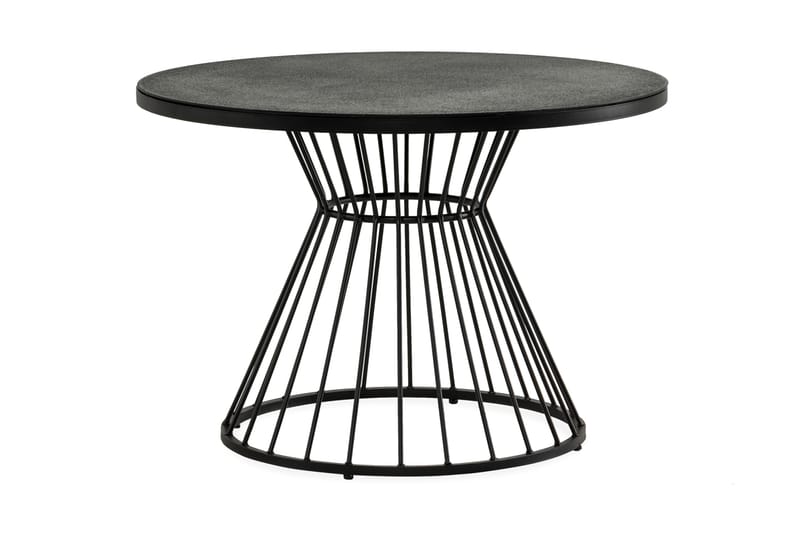 Cage Spisebord 110 cm Runt - Sort - Havemøbler børn - Spisebord & havebord