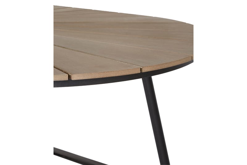 Columbia Spisebord 195 cm Oval - Sort / Cappuccino - Spisebord & havebord