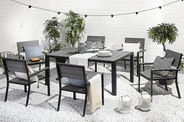 Como Havebord 150 cm - Grå - Havemøbler - Havebord - Spisebord & havebord