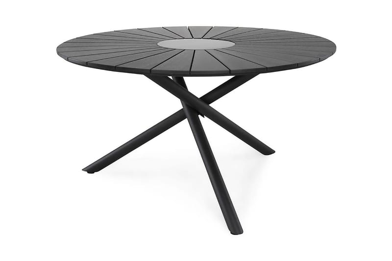 Finnhamn Spisebord 140 cm Rundt - Sort - Havemøbler - Havebord - Spisebord & havebord