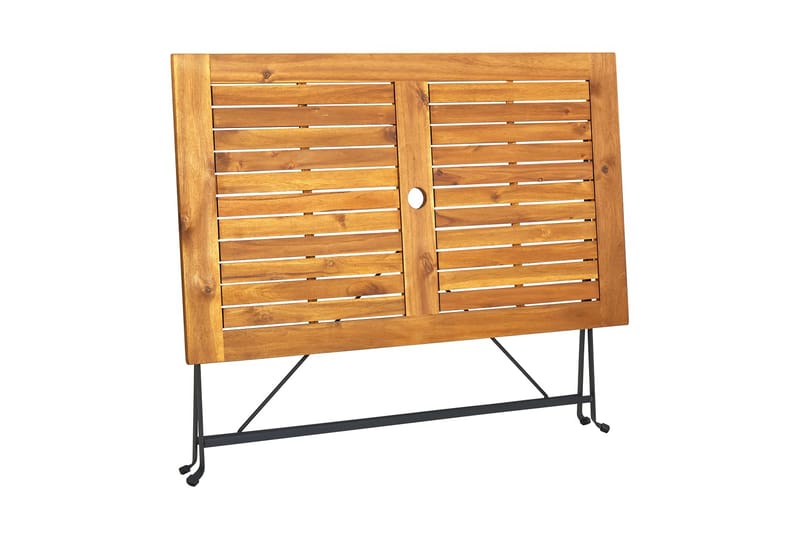 foldbart havebord 120x70x74 cm massivt akacietræ - Brun - Havemøbler - Havebord - Spisebord & havebord