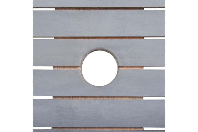 Foldbart Havebord 160 X 85 X 75 cm Massivt Akacietræ - Grå - Havemøbler - Havebord - Spisebord & havebord