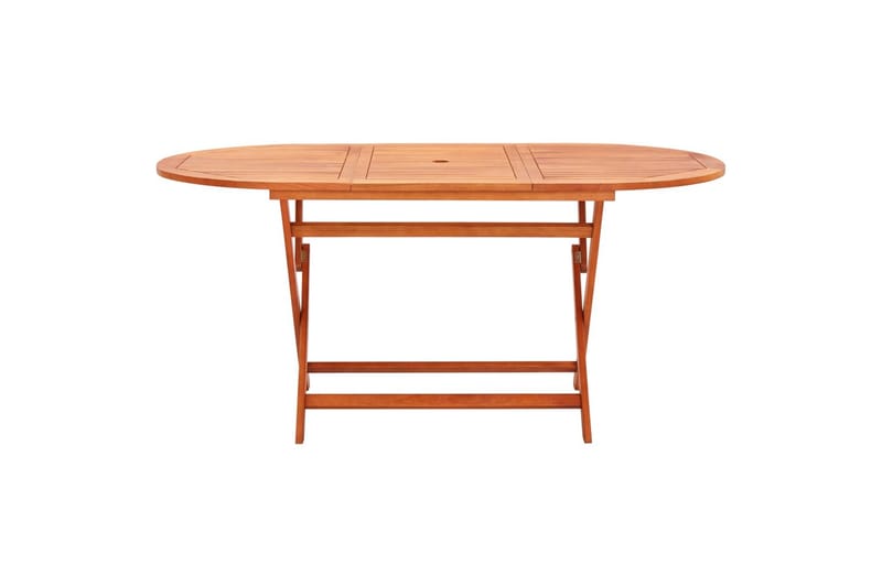 Foldbart Havebord 160x85x74 cm Massivt Eukalyptustræ - Brun - Havemøbler - Havebord - Spisebord & havebord