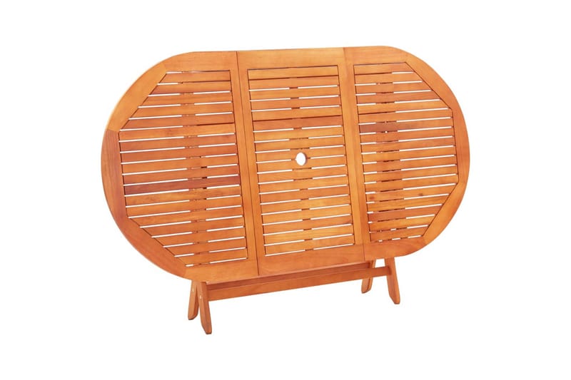 Foldbart Havebord 160x85x74 cm Massivt Eukalyptustræ - Brun - Havemøbler - Havebord - Spisebord & havebord