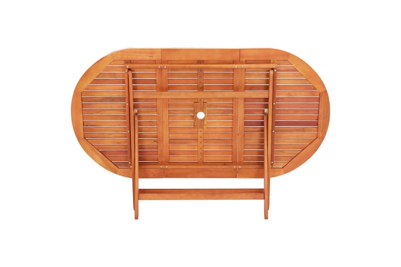 Foldbart Havebord 160x85x74 cm Massivt Eukalyptustræ - Brun - Havemøbler - Havebord - Spisebord & havebord
