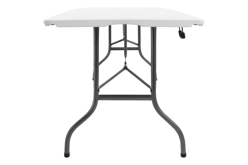 Foldbart Havebord 180x72x72 cm Hdpe Hvid - Hvid - Havemøbler - Havebord - Spisebord & havebord