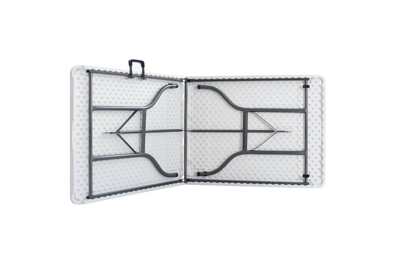Foldbart Havebord 180x72x72 cm Hdpe Hvid - Hvid - Havemøbler - Havebord - Spisebord & havebord