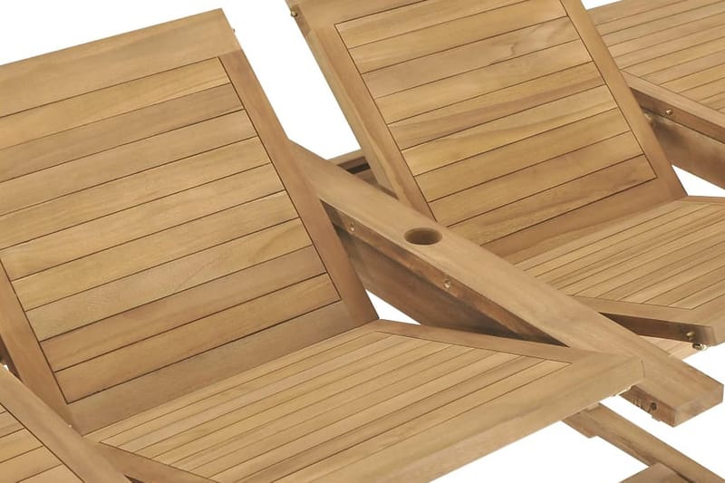 Forlængeligt Havebord 180-280 X 100 X 75 Cm Massivt Teaktræ - Brun - Havemøbler - Havebord - Spisebord & havebord