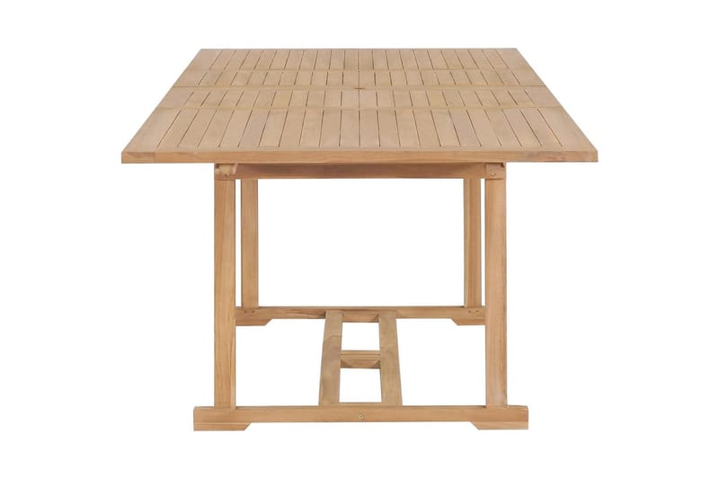 Forlængeligt Havebord 180-280 X 100 X 75 Cm Massivt Teaktræ - Brun - Havemøbler - Havebord - Spisebord & havebord