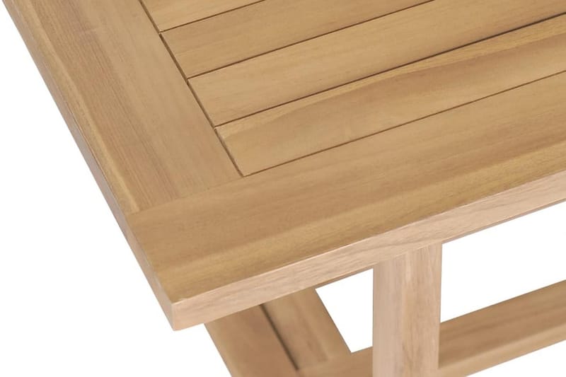 Forlængeligt Havebord 180-280 X 100 X 75 Cm Massivt Teaktræ - Brun - Havemøbler - Havebord - Spisebord & havebord