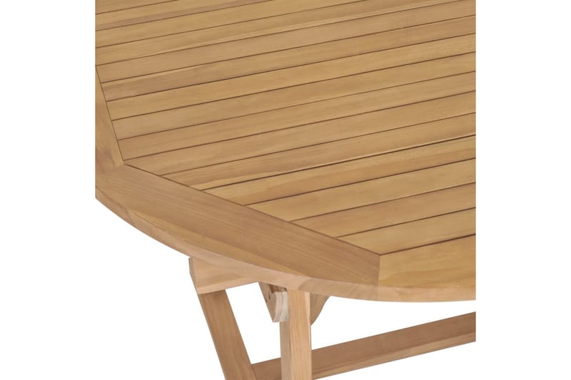 Forlængeligt Havebord 180-280X100X75Cm Massivt Teaktræ Oval - Brun - Havemøbler - Havebord - Spisebord & havebord
