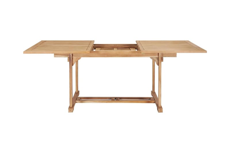 Forlængeligt Spisebord (150-200) X 100 X 75 Cm Teak - Brun - Havemøbler - Havebord - Spisebord & havebord