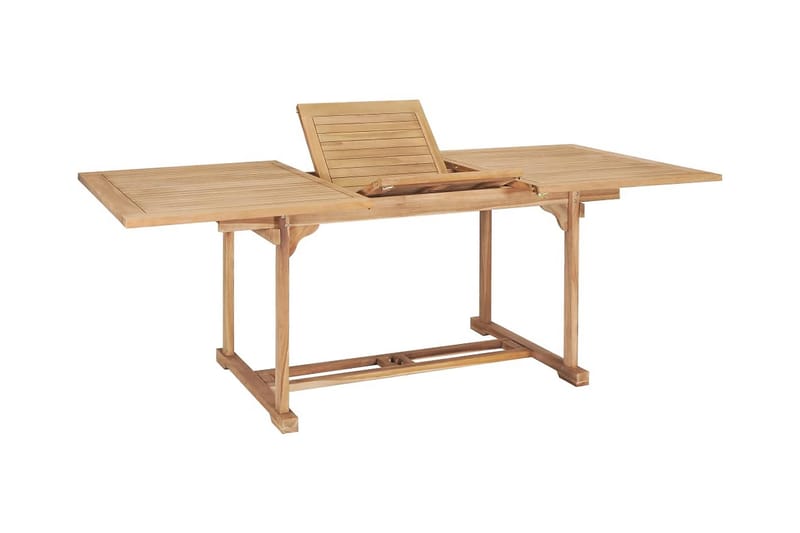 Forlængeligt Spisebord (150-200) X 100 X 75 Cm Teak - Brun - Havemøbler - Havebord - Spisebord & havebord