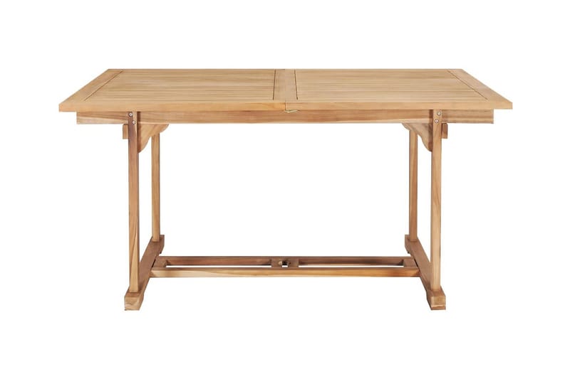Forlængeligt Spisebord (150-200) X 100 X 75 Cm Teak - Brun - Havemøbler - Havebord - Spisebord & havebord