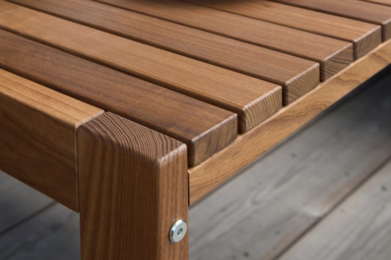 GOTLAND BORD 60X120 ASK - Varmebehandlet asketræ - Havemøbler - Havebord - Spisebord & havebord