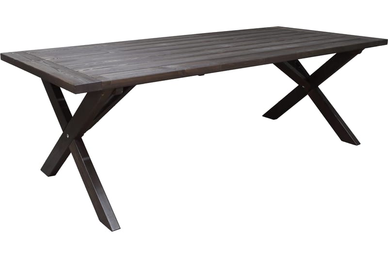 Hains Fasta Spisebord 220 cm - Brun - Havemøbler - Havebord - Spisebord & havebord