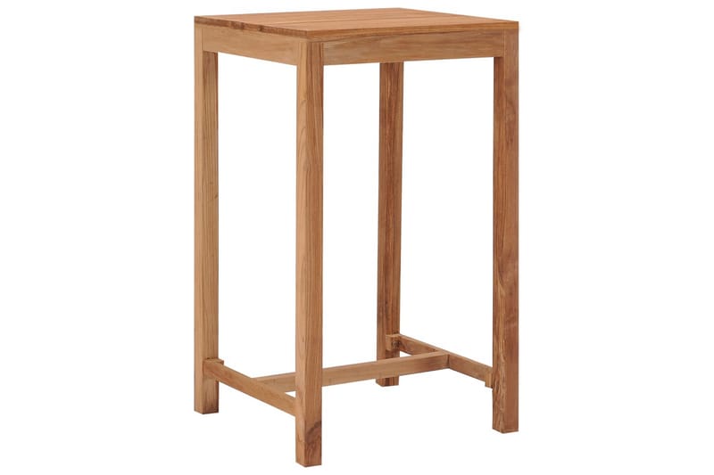 Havebarbord 60x60x105 cm Massivt Teaktræ - Brun - Havemøbler - Havebord - Spisebord & havebord