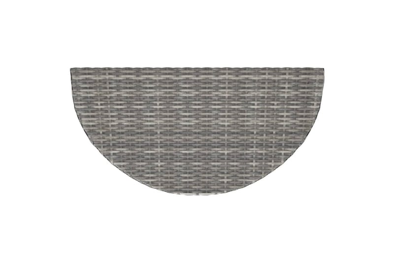 havebord 100x50x75 cm polyrattan grå - Grå - Havemøbler - Havebord - Spisebord & havebord