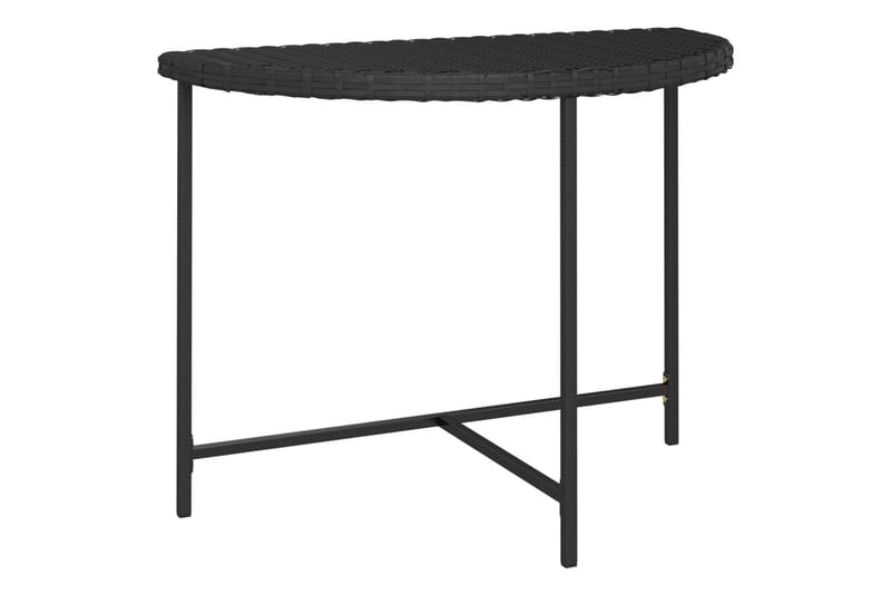 havebord 100x50x75 cm polyrattan sort - Sort - Havemøbler - Havebord - Spisebord & havebord