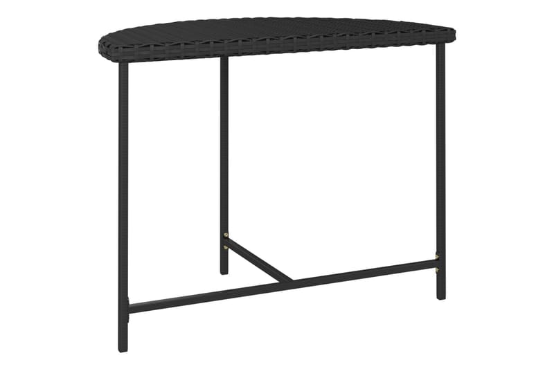 havebord 100x50x75 cm polyrattan sort - Sort - Havemøbler - Havebord - Spisebord & havebord