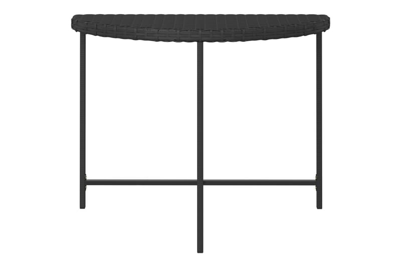 havebord 100x50x75 cm polyrattan sort - Sort - Havemøbler - Havebord - Spisebord & havebord