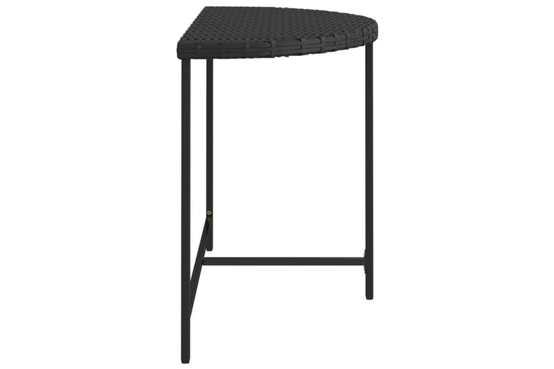 havebord 100x50x75 cm polyrattan sort - Sort - Havemøbler - Havebord - Spisebord & havebord
