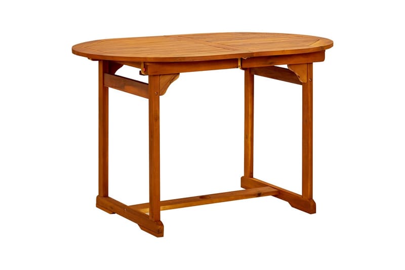 havebord (120-170)x80x75 cm massivt akacietræ - Brun - Havemøbler - Havebord - Spisebord & havebord