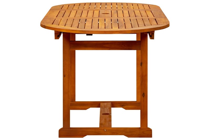 havebord (120-170)x80x75 cm massivt akacietræ - Brun - Havemøbler - Havebord - Spisebord & havebord