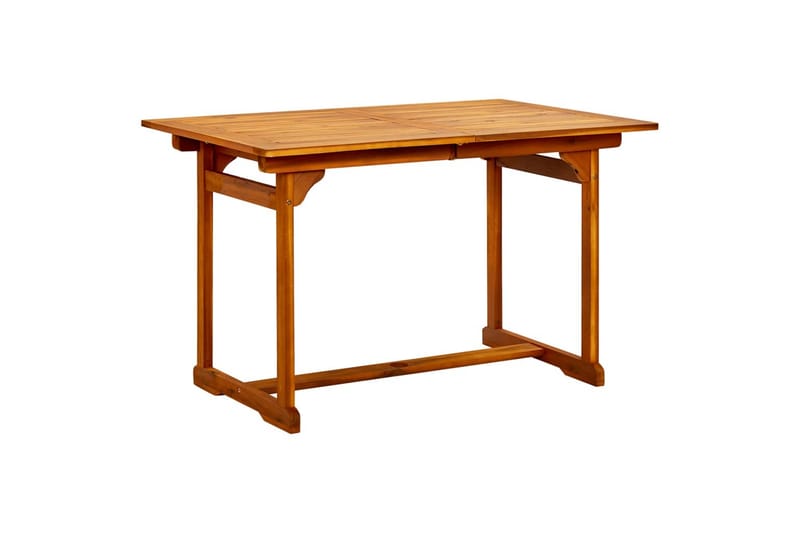 havebord (120-170)x80x75 cm massivt akacietræ - Brun - Havemøbler - Havebord - Spisebord & havebord