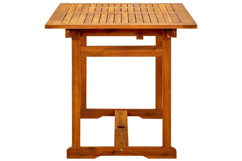 havebord (120-170)x80x75 cm massivt akacietræ - Brun - Havemøbler - Havebord - Spisebord & havebord