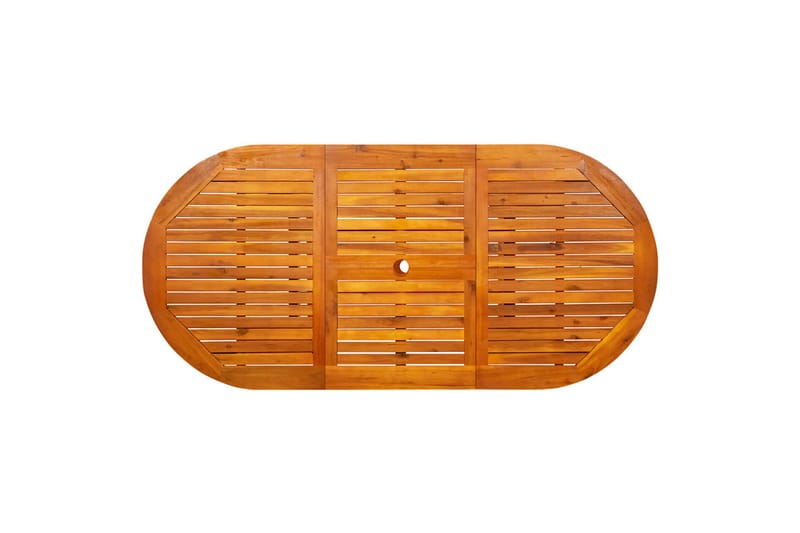 havebord (120-170)x80x75 cm massivt akacietræ - Brun - Havemøbler - Havebord - Spisebord & havebord