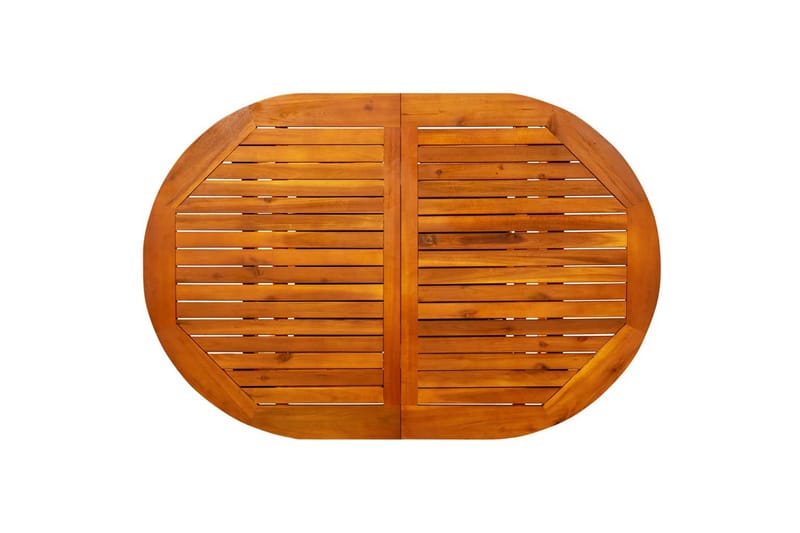 havebord (120-170)x80x75 cm massivt akacietræ - Brun - Havemøbler - Havebord - Spisebord & havebord