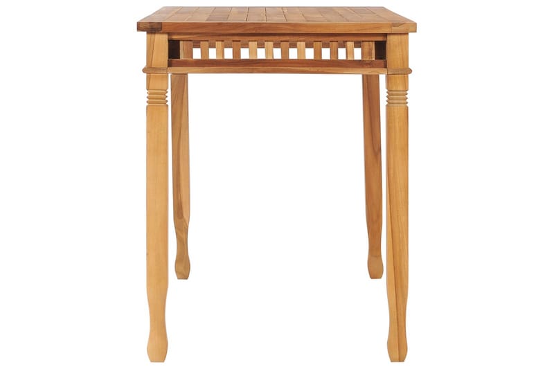 Havebord 120x65x80 cm Massivt Teaktræ - Brun - Havemøbler - Havebord - Spisebord & havebord