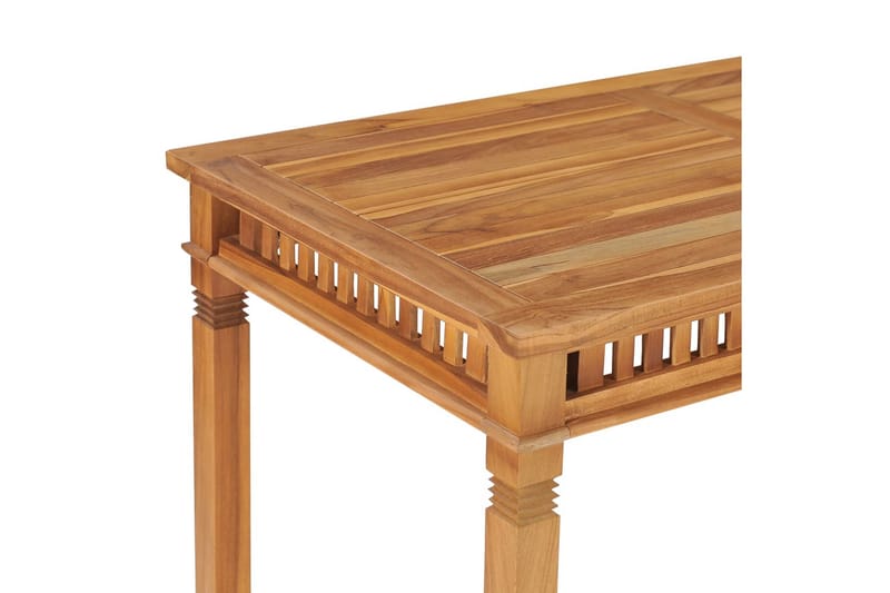 Havebord 120x65x80 cm Massivt Teaktræ - Brun - Havemøbler - Havebord - Spisebord & havebord